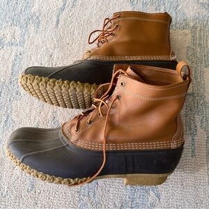 LL BEAN MENS ORIGINAL BOOT 8” SIZE 14 EUC
